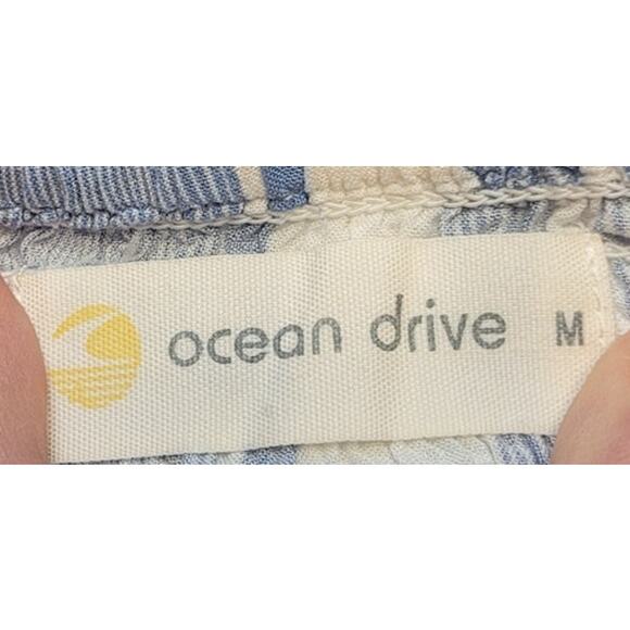 Ocean Drive Striped Mini Tank Dress Blue Multi Juniors M Coastal Boho EUC - Picture 4 of 8